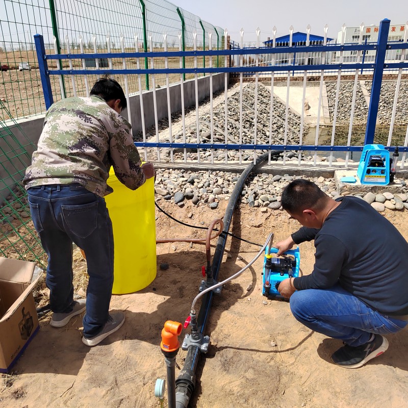 ZFJ12-SD DoublePump 12V12A batería de litio sistema de riego agrícola máquina de inyección de fertilizante automática portátil 