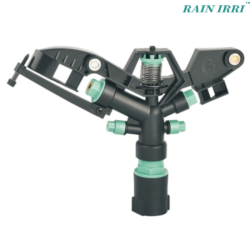 Rainirri Big Plastic 360 grados Sprokler de impacto de uso fácil para el sistema de riego por granja