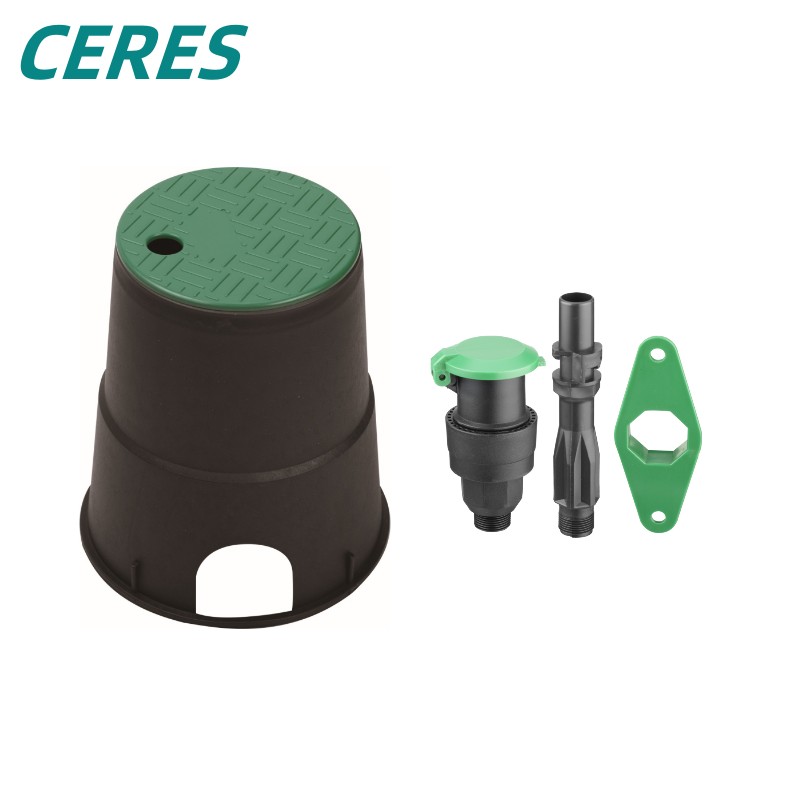 JFWI06/010 Durable 3/4 pulgadas o 1 pulgada Válvula de admisión de agua de riego de césped de plástico de plástico 
