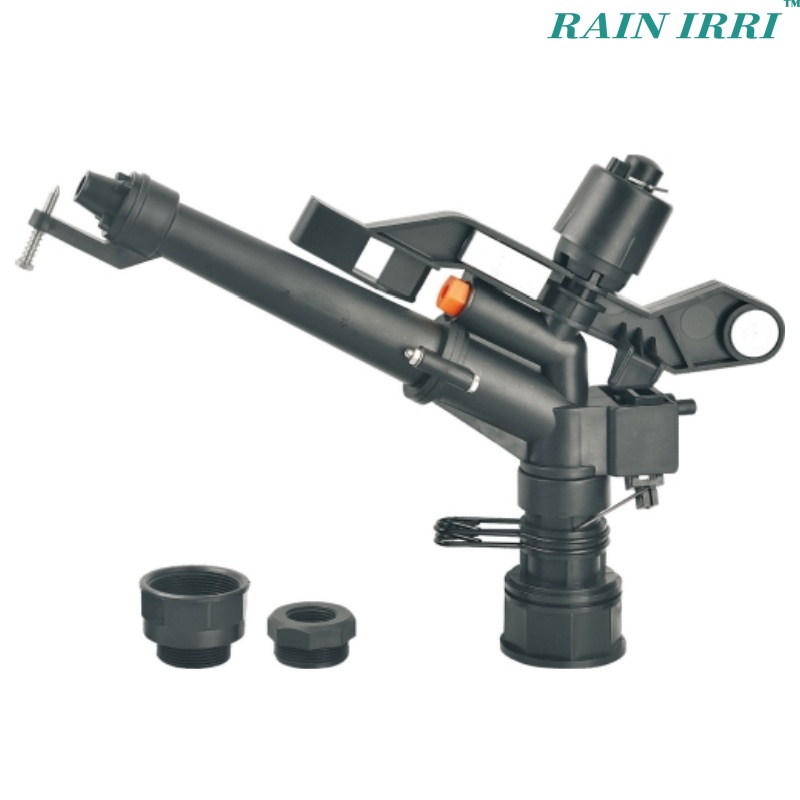Rainirri Big Plastic 360 grados Sprokler de impacto de uso fácil para el sistema de riego por granja