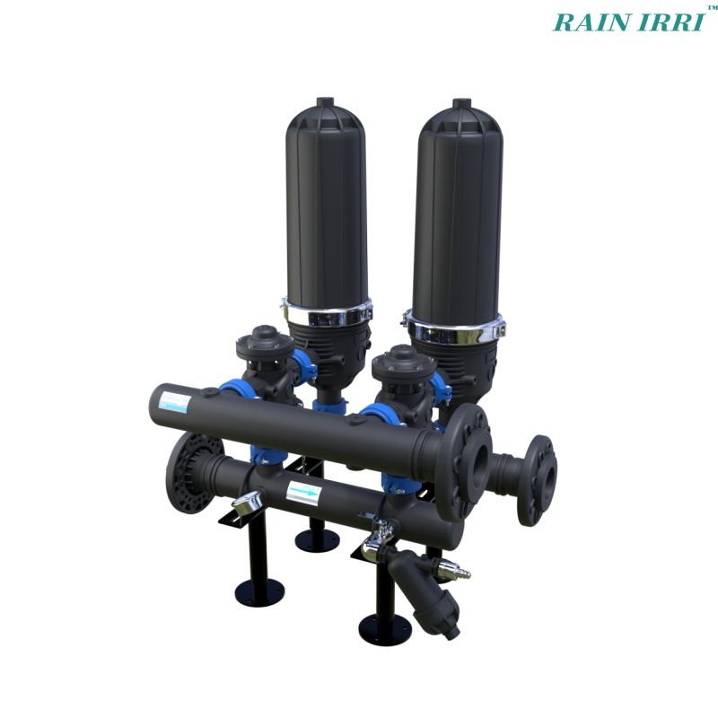 Sistema de filtro automático de retrolavado automático de Rainirri para tratamiento de agua industrial e riego agrícola