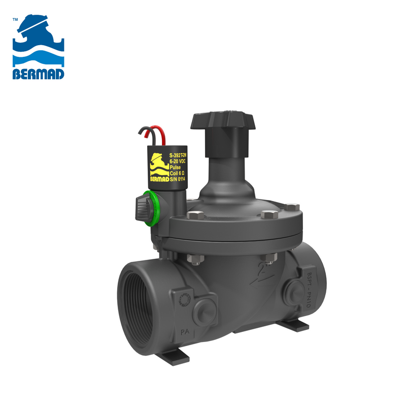 IR-21T: válvula controlada por el solenoide de Bermad con controles internos de 2 vías 