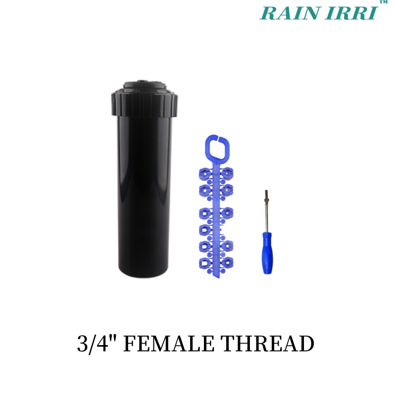 Rainirri Pop Up Rotor Gear-Drive Sprinkler ABS ABS para riego de jardín
