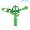 Rainirri ajustable y wholecircle de plástico rociador de impacto giratorio para el sistema de riego de jardín y agricultura
