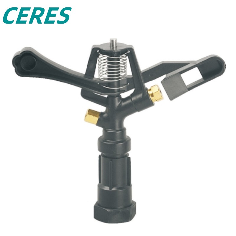 JFMS-9815 360 grados Sproker de impacto giratorio dos vías para el sistema de riego de jardín